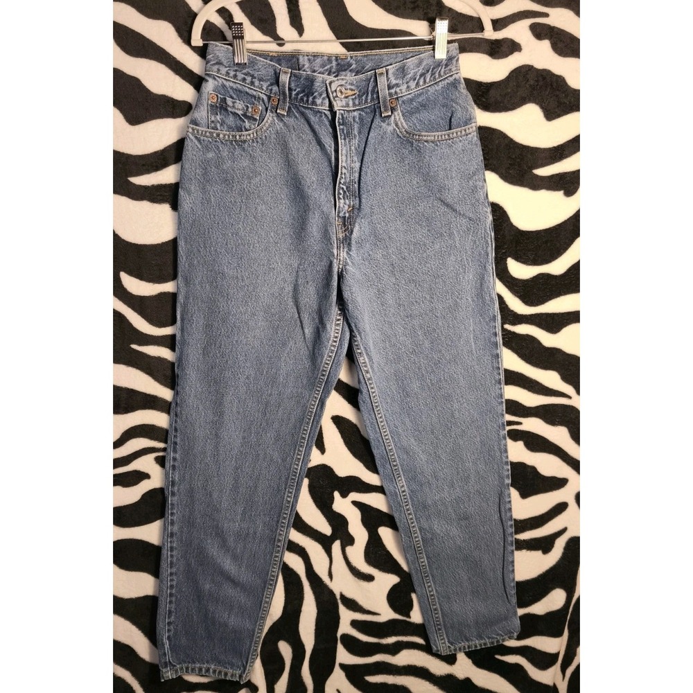 Vintage Levi's 550‎ Jeans Womens 10 Short Blue Relaxed Fit Tapered Leg Denim Y2K